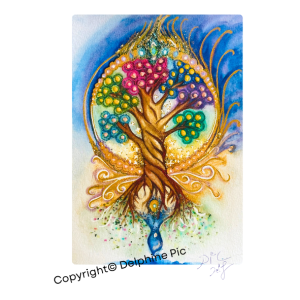 Lithographie - Carte Arbre de Vie