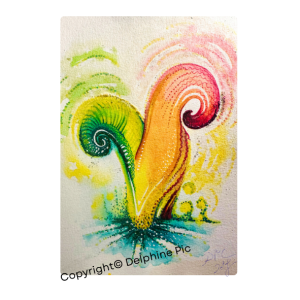 Lithographie - Carte V - Vibrer