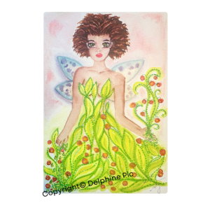 Lithographie - Carte Fée du Printemps