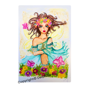 Lithographie - Carte Fée de l'Été