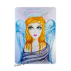 Lithographie - Carte Ange