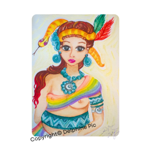 Lithographie Ixchel La Déesse Maïa